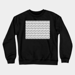 Scissors Pattern Black Crewneck Sweatshirt